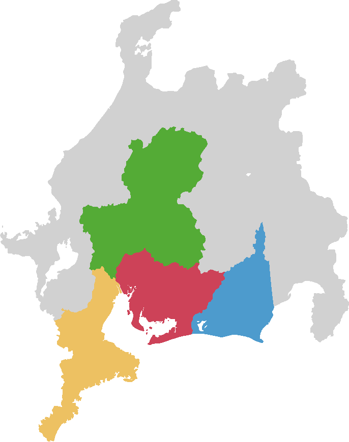 愛知県・三重県・岐阜県全域及び静岡県の一部地位で対応可能
